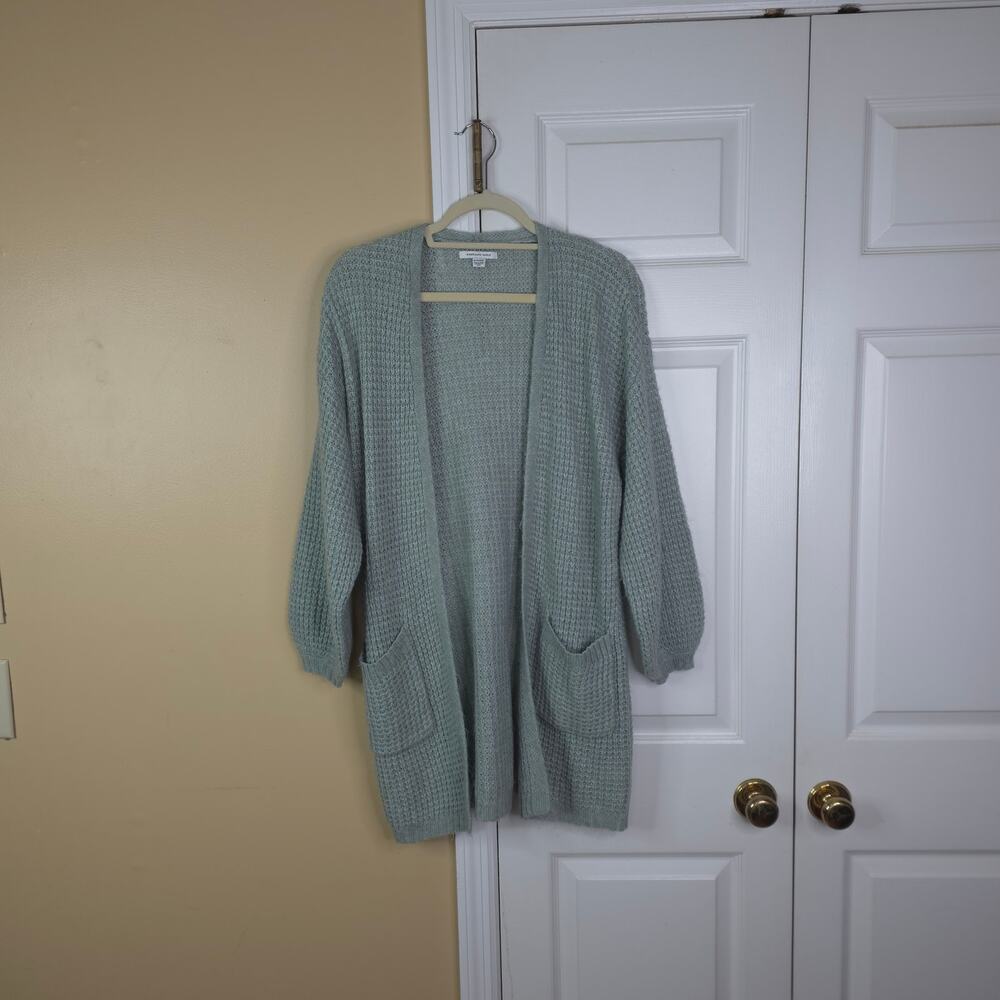 American Eagle Outfitters Oversized Open-Front Waffle Knit Cardigan Size XS